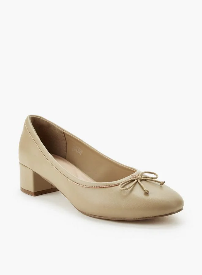 Celeste Women Bow Detail Block Heel Shoes